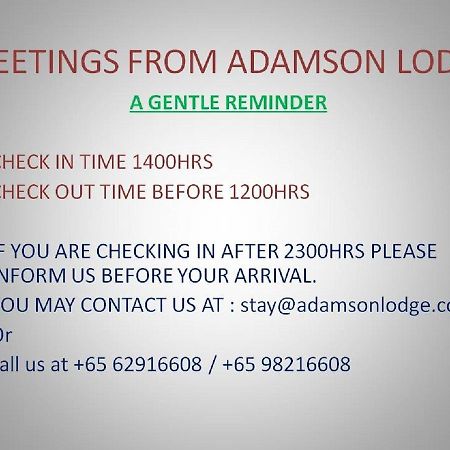 סינגפור Adamson Lodge מראה חיצוני תמונה