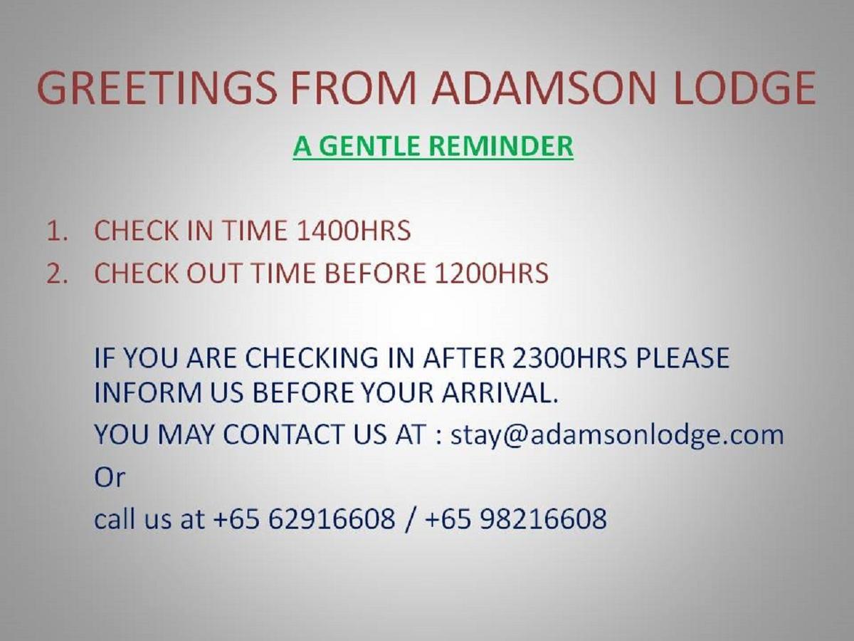 סינגפור Adamson Lodge מראה חיצוני תמונה